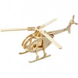 Kit 3D din placaj de lemn - Elicopter - Img 1