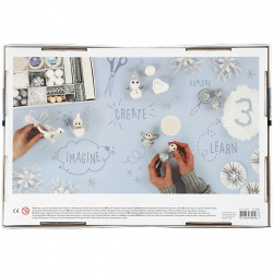 Kit creativ cu plastilina Foam Clay si Silk Clay - Iarna - Img 3