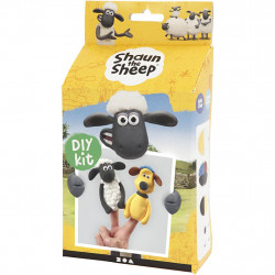 Kit DIY Shaun the Sheep - Papusi pentru deget din plastilina Silk Clay si Foam Clay - Img 2