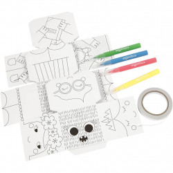 Mini kit creativ - Cuburi carton Printesa - Img 4