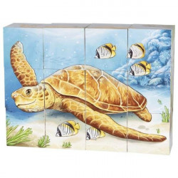 Puzzle cuburi Goki - Animale din Australia 12 piese - Img 1