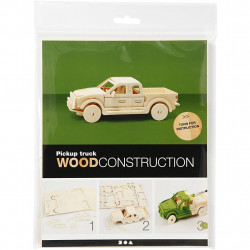 Kit 3D din placaj de lemn - Camioneta - Img 3