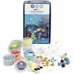 Kit creativ din plastilina Foam Clay si Silk Clay - universul extraterestru - Img 1