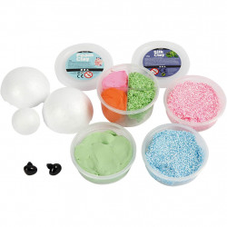 Kit testoasa Tinky din plastilina Silk Clay si Foam Clay - Img 3