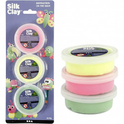 Set plastilina moale Silk Clay 3 culori neon - Img 2