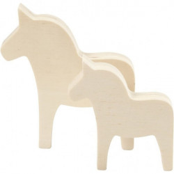 Set unicorni din placaj de lemn, H8 - H10 - Img 2