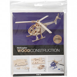 Kit 3D din placaj de lemn - Elicopter - Img 2