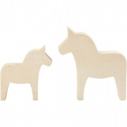Set unicorni din placaj de lemn, H8 - H10 - Img 3