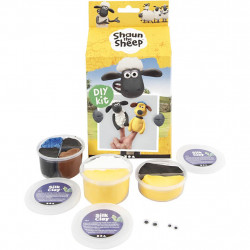 Kit DIY Shaun the Sheep - Papusi pentru deget din plastilina Silk Clay si Foam Clay - Img 4