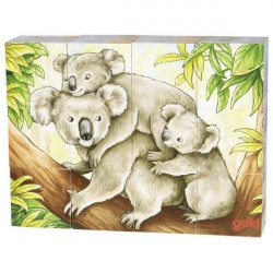 Puzzle cuburi Goki - Animale din Australia 12 piese - Img 2