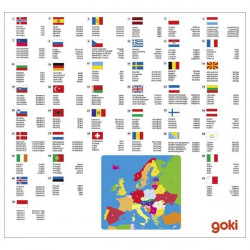 Puzzle din lemn Goki Harta Europei - Img 2