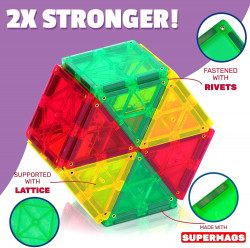 Set Playmags 150 piese magnetice de constructie - Img 3