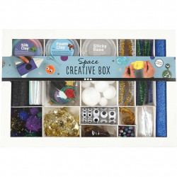 Kit creativ cu plastilina Foam Clay si Silk Clay - Spatiul cosmic - Img 1