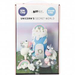 Kit creativ din plastilina Foam Clay si Silk Clay - lumea unicornilor - Img 2