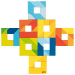 Puzzle lemn Goki - piese in forma de L - Img 3