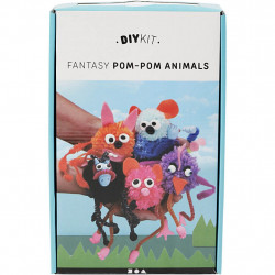 Set creativ - Kit DIY animalute din Pom-poms - Img 1