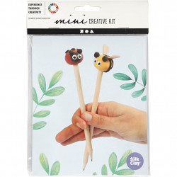 Mini kit creativ creione decorate cu plastilina Silk Clay - insecte - Img 1
