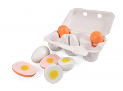 Set 6 oua din lemn in cofrag, Magni Toys - Img 1