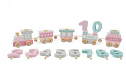 Tren aniversar din lemn Magni Toys - Img 1