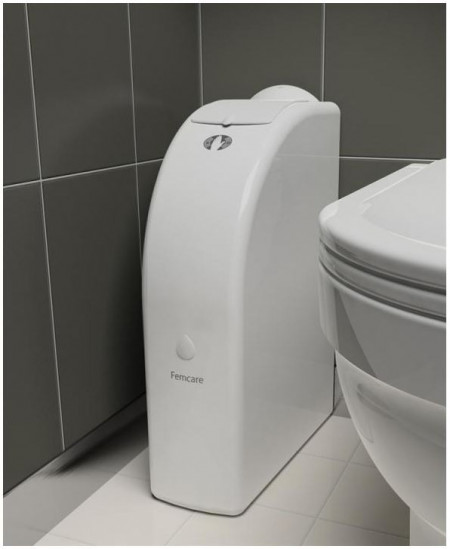 Cos de gunoi FEMCARE MVP - automatic - negru si crom