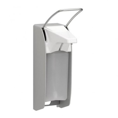 Dispenser sapun AMPRI din aluminiu - cu clapa scurta inox - pentru 500ml