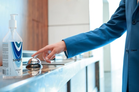 Gel antibacterian instant SANITEX XL 70 % alcool- 710ml - recipient plastic cu pompa dozare