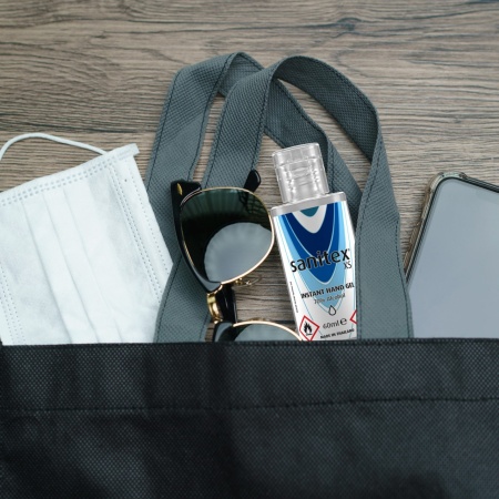 Gel antibacterian instant SANITEX XS 70 % alcool- 60ml - recipient plastic cu capac picurator