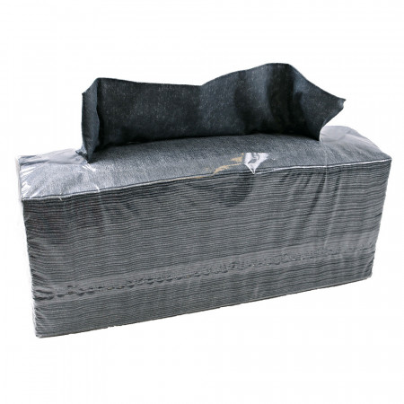 Hartie industriala neteda 1 strat - tip interfold - 42x38 cm - culoare gri 140 buc