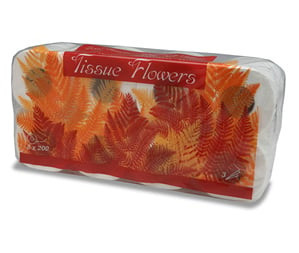 Hartie igienica Domestic Tissue Flowers 200 - pachet 8 role