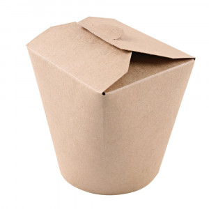 Cutie catering ASIA 800 ml ?10cm inalt 11.2 cm - hartie kraft impregnata PLA - 100% degradabila