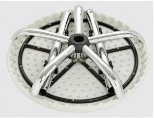 Masa inalta pliabila BISTRO Bartscher 70 cm - picior inox 2 inaltimi 67-110 cm - blat alb PE - Img 2