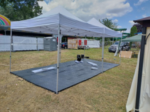 Podea evenimente PROFIFLOOR - din PE 100% reciclat, 5 cm grosime - 50x50 cm - culoare antracit - rezistenta 90 t mp, UV-rezistent, fire safety - Img 3