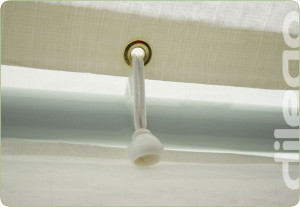 Snur elastic cu bila pentru pavilion cort - culoare alb - Img 2