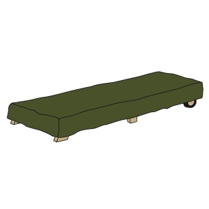 Husa prelata protectie impotriva intemperiilor sezlong de gradina 200x70x40cm - Img 2