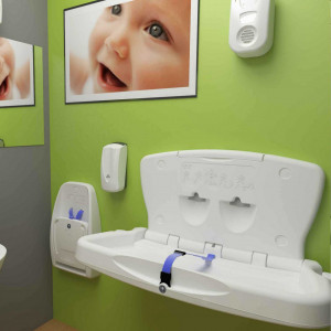 Masa schimbat scutece Babyminder - orizontala - ALB - Img 4