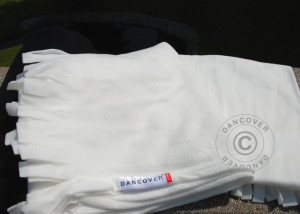 Patura fleece pentru terasa 130x160 cm - culoare alb - Img 3
