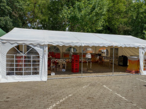 Pavilion - cort demontabil MARQUEE CombiTents 6x10m - 3 in 1 - culoare alb PVC 500g - Img 4