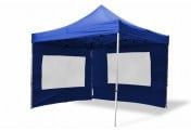 Pavilion pliabil PROFI 3x3 m albastru - 2 pereti
