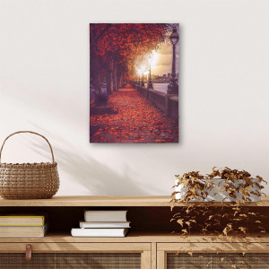 Tablou iluminat 3 leduri cu timer - 30x40cm - print digital pe canvas - Promenada - Img 2