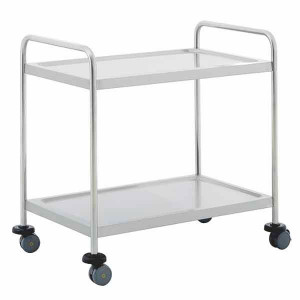 Carucior inox cu 2 polite BARTSCHER TS200 - 920x600x945 mm - max 100 kg - Img 3