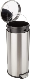Cos cu pedala pentru deseuri periculoase MUELLEIMER CILINDRIC- 63.50x35x30 - 30 litri - inox satinat - Img 3