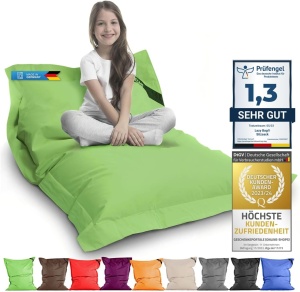 Fotoliu puf gigant XL 160x125 cm LAZY BAG cu 300 litri umplutura de perle EPS - INDOOR / OUTDOOR - ergonomie perfecta, usor de intretinut - Img 6