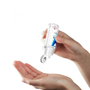 Gel antibacterian instant SANITEX XS 70 % alcool- 60ml - recipient plastic cu capac picurator - Img 4