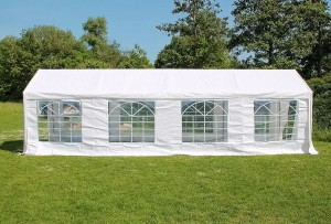 Pavilion - cort evenimente FLEX PLUS - 4x6 m - culoare alb - prelata acoperis PE 300g mp - Img 2
