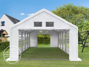 Pavilion - cort evenimente FLEX PLUS - 4x6 m - culoare alb - prelata acoperis PE 300g mp - Img 3