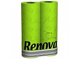 Prosop hartie Renova - culoare verde - 2 role