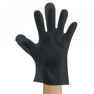 Manusa de unica folosinta ALLFOOD Thermosoft din TPE (elastomer termoplastic) marime XL - fara pudra - culoare negru - 200 buc - Img 2