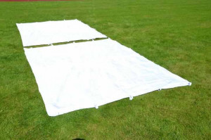 Perete pavilion PROFI 3x3 m - alb - fara fereastra - 2 buc
