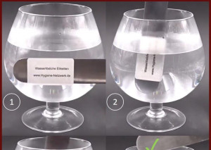 Eticheta adeziva dizolvabila in apa si printabila - rezistenta la inghet - format rola dimensiuni 70x35 mm, 500 bucati - inkjet, laser