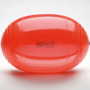 Minge eliptica io-BALL pentru fitness - culoare rosie